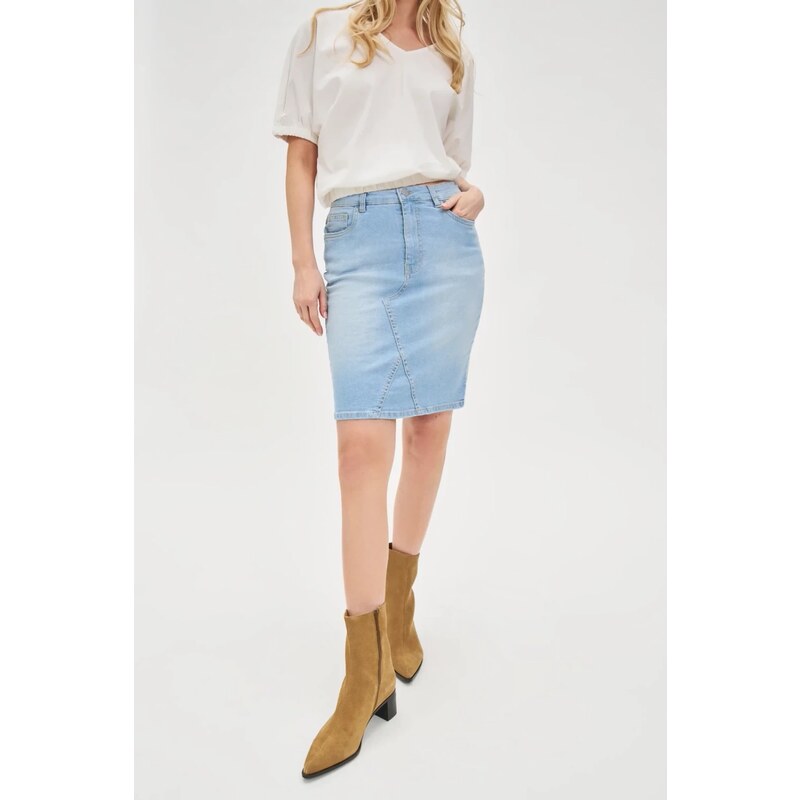 Marisse Blue Denim Skirt