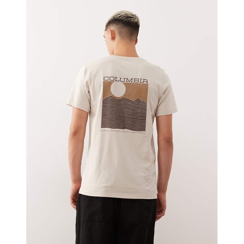 Columbia Rapid Ridge Back graphic t-shirt in beige-Neutral