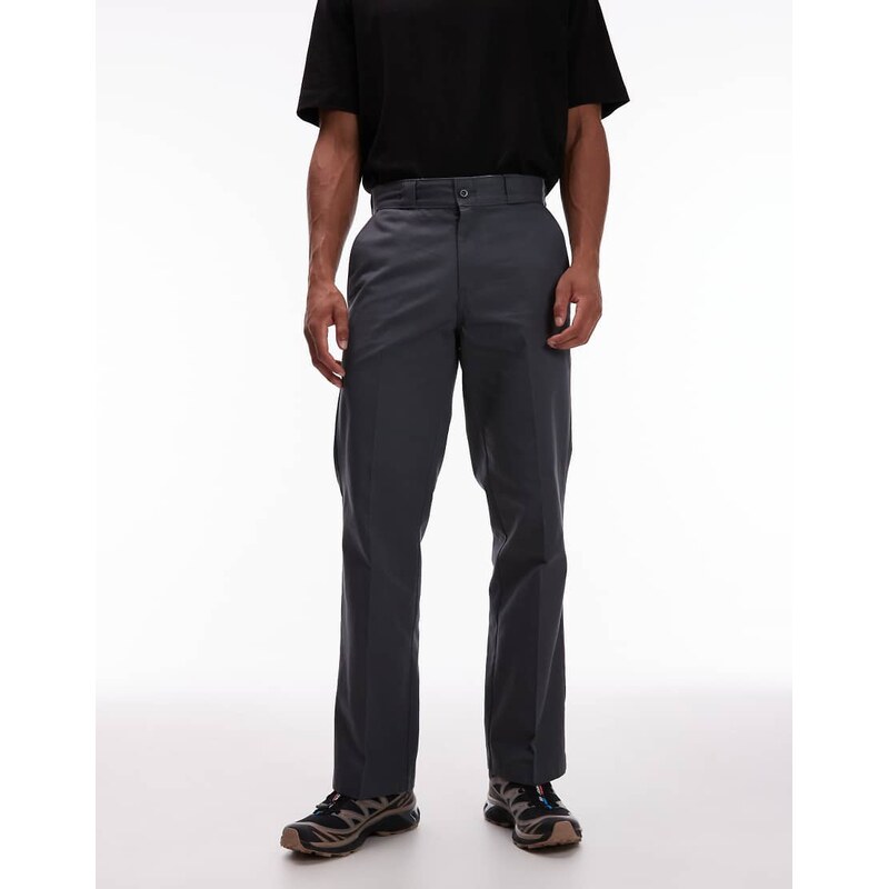 Dickies 247 regular relaxed fit work trousers in dark grey