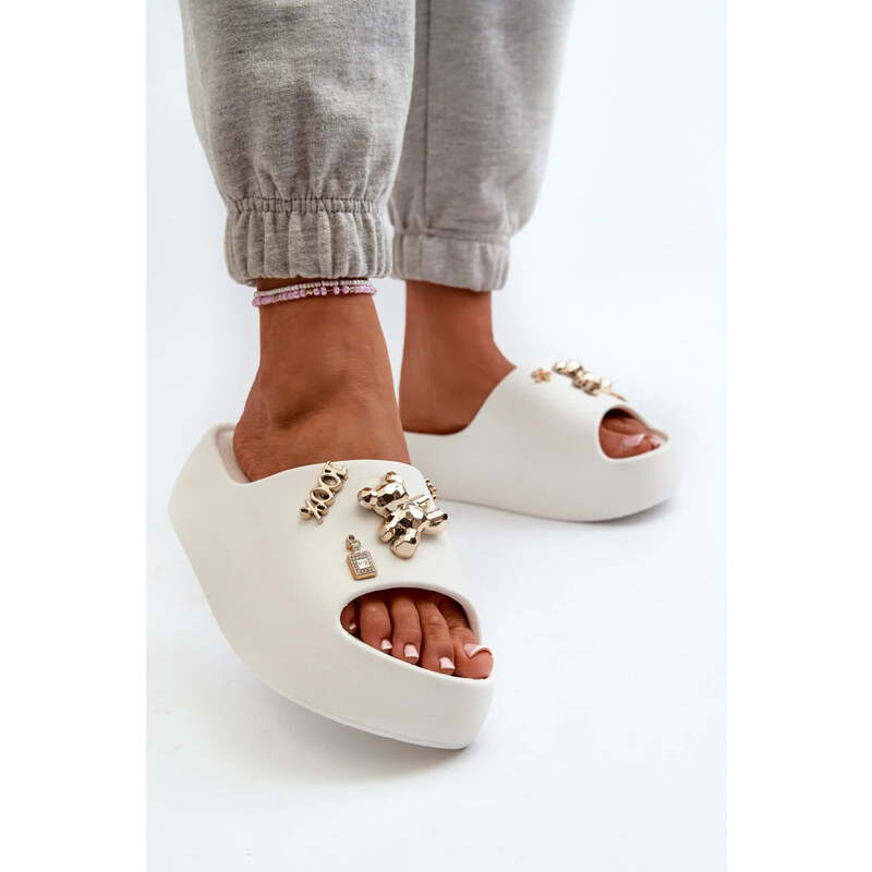 SWEET SHOES Pantofle 4AX-15 bílé - Step in style