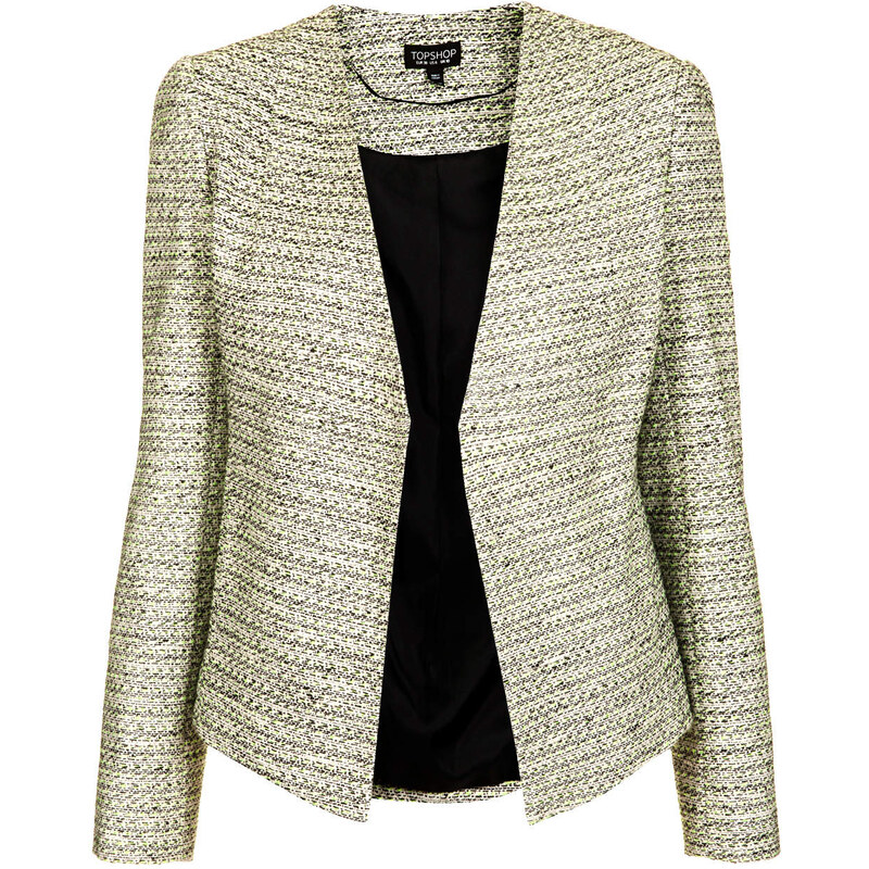 Topshop Tailored Crop Boucle Jacket