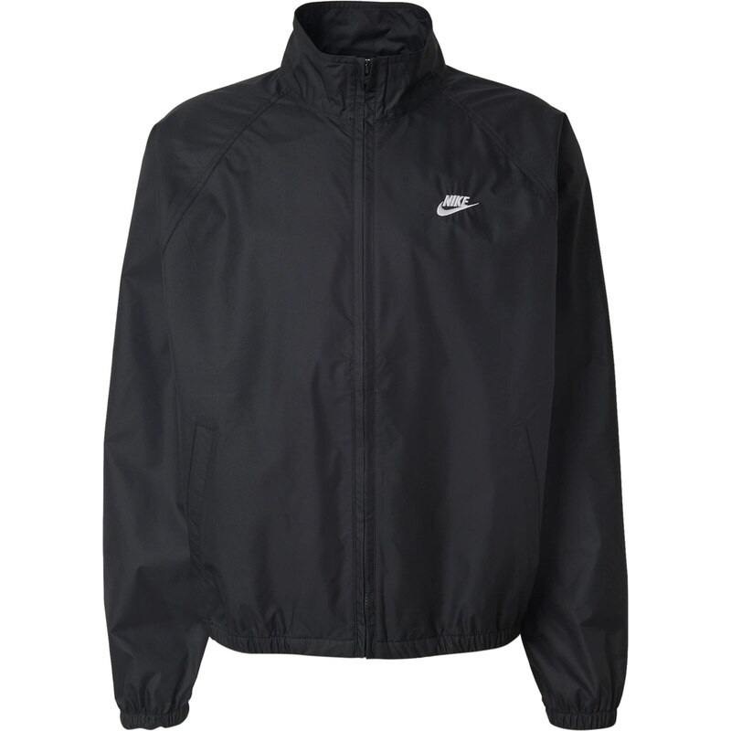 Nike Sportswear Přechodná bunda 'CLUB' černá / bílá