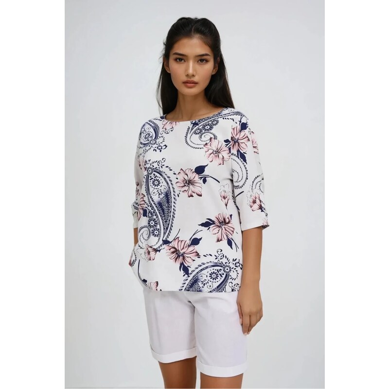 Marisse White Viscose Shirt