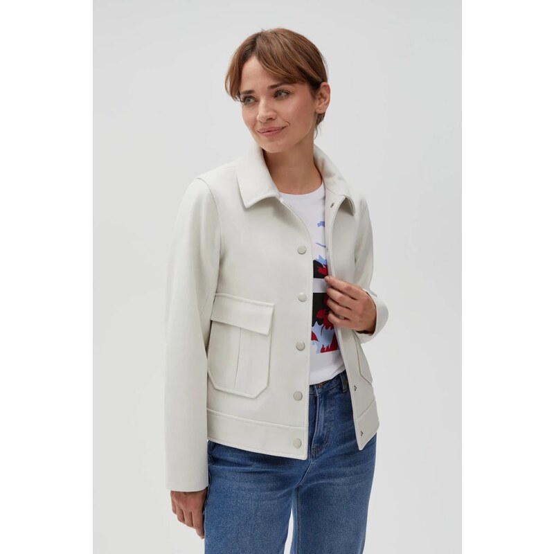 Marisse Womens Jacket L-Ku-4607 L.Beige Mel 107910424