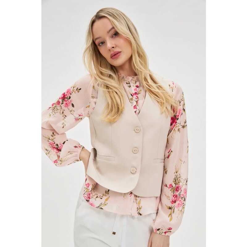 Marisse Womens Jacket L-Ka-4615 L.Beige