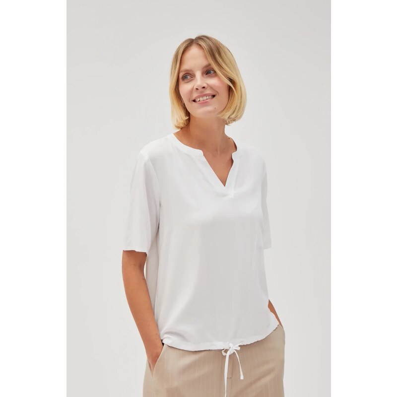Marisse Womens Shirt L-Ko-4627 White 107913575