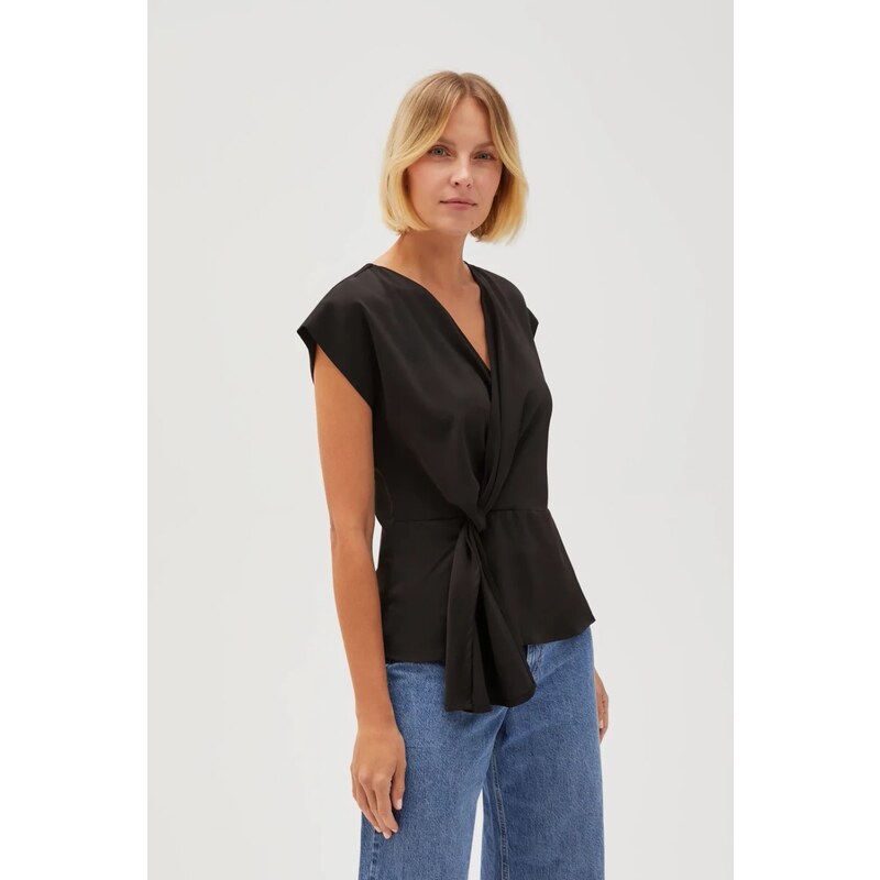 Marisse Womens Shirt L-Ko-4605 Black