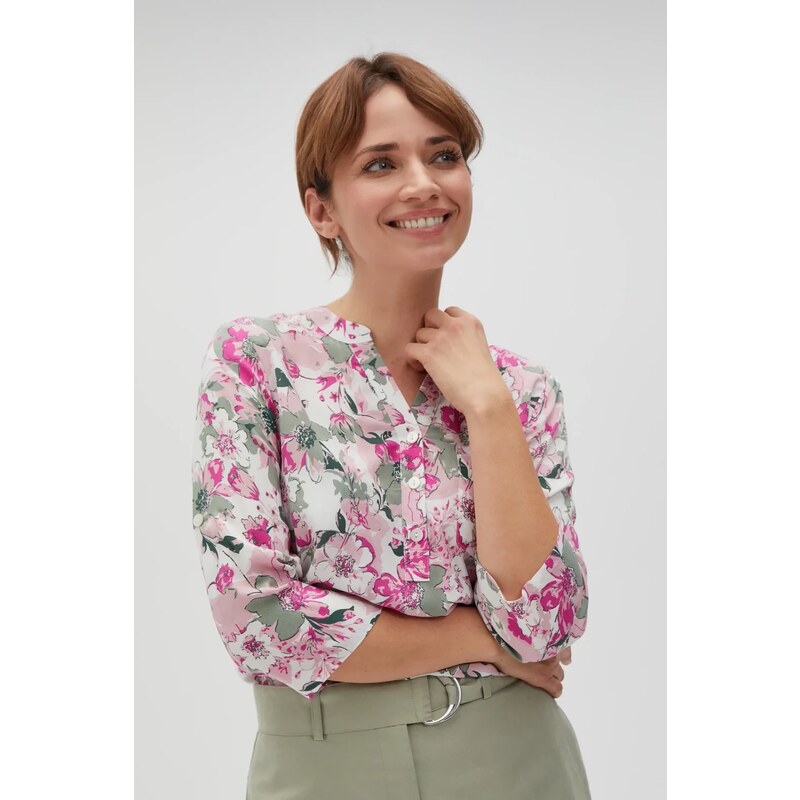 Marisse Womens Shirt L-Ko-4610 Fuchsia