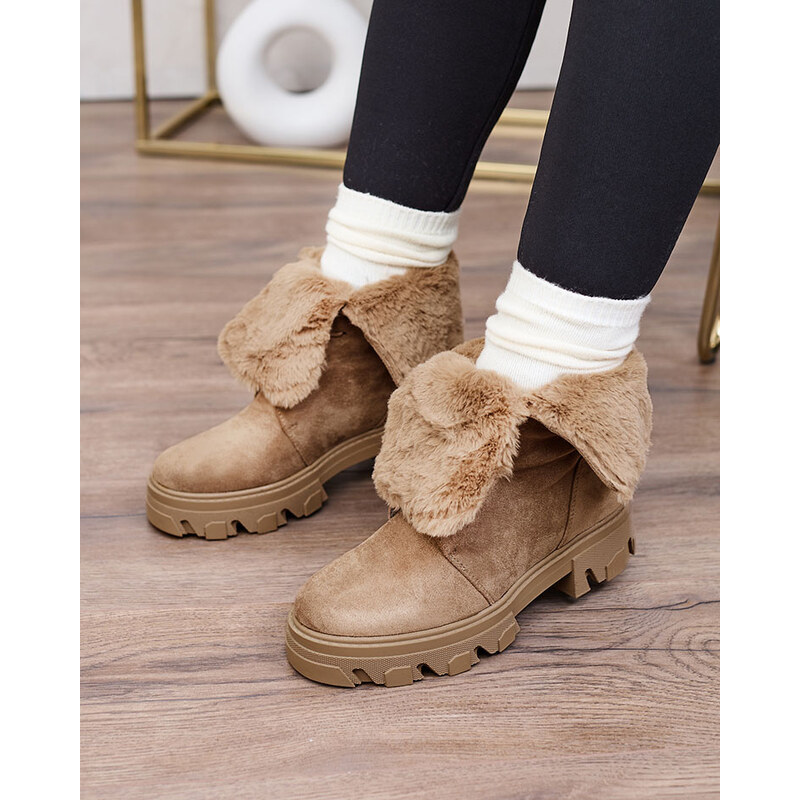 Resti Light brown womens lace-up boots Cavenma 107913622