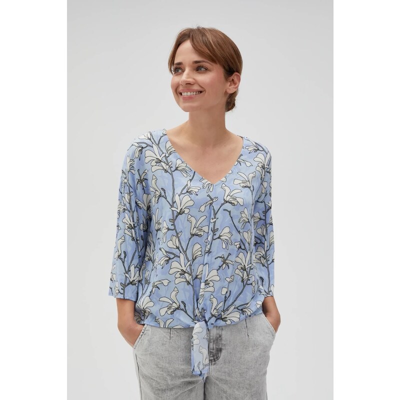 Marisse Womens Shirt L-Ko-4611 Blue
