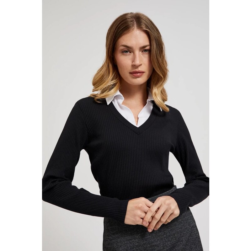 Marisse Womens Blouse Z-Ts-4523 Black