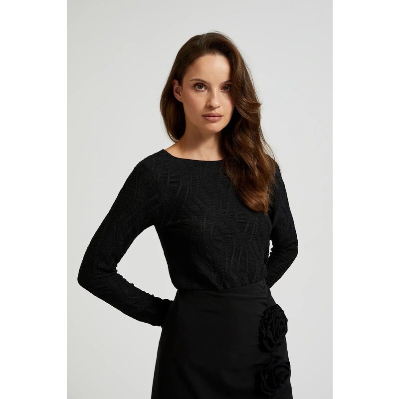 Marisse Womens Blouse Z-Ts-4524 Black