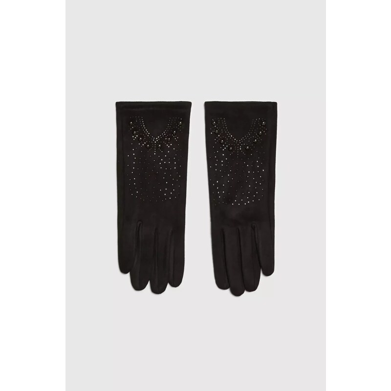 Marisse Gloves Decorated With Zircons
