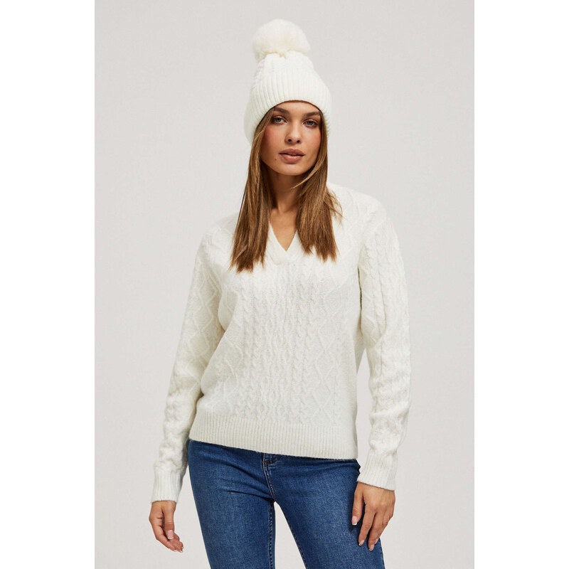 Marisse Pearl Pompom Hat 107918778