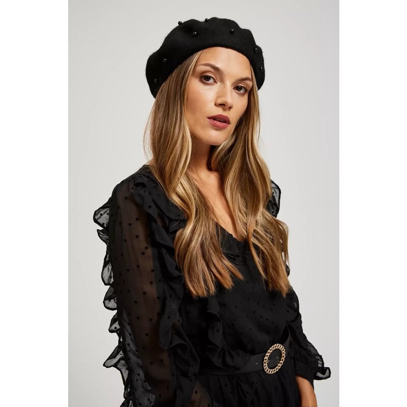 Marisse Beret With Beads 107918797