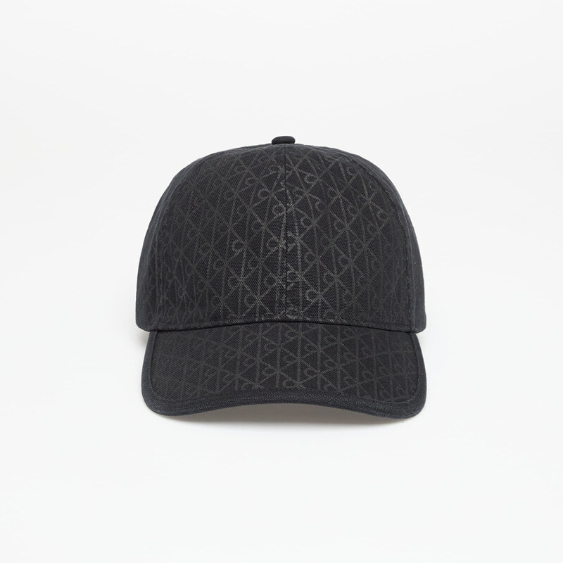Kšiltovka Calvin Klein Emblem Print W Leather Cap Black