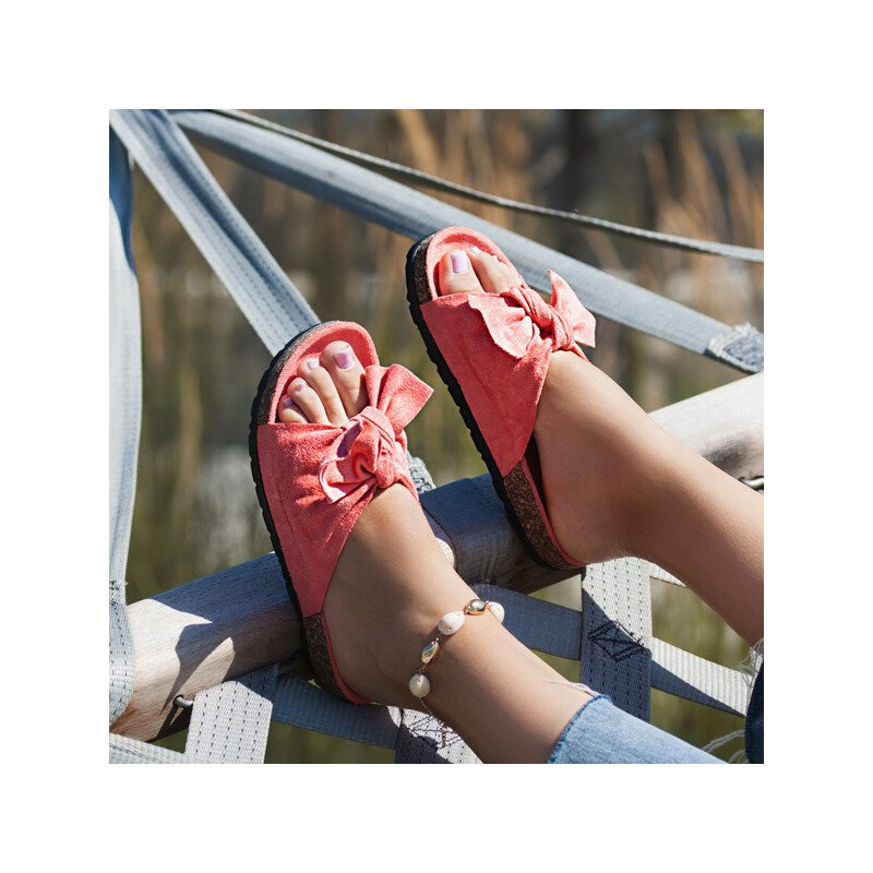 Resti Pink Flip Flops with Summer Blow Bow - Footwear 108967561