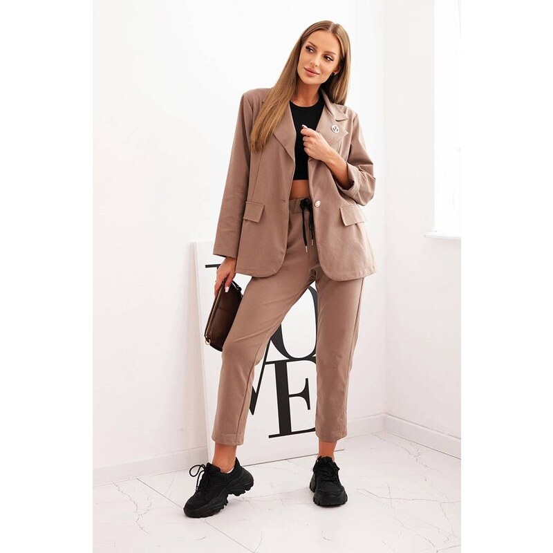 Fashionweek Dámský komplet elegantní sako a kalhoty K25392