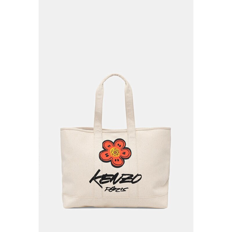 Kenzo Bavlněná taška Kenzo 43 x 34 cm