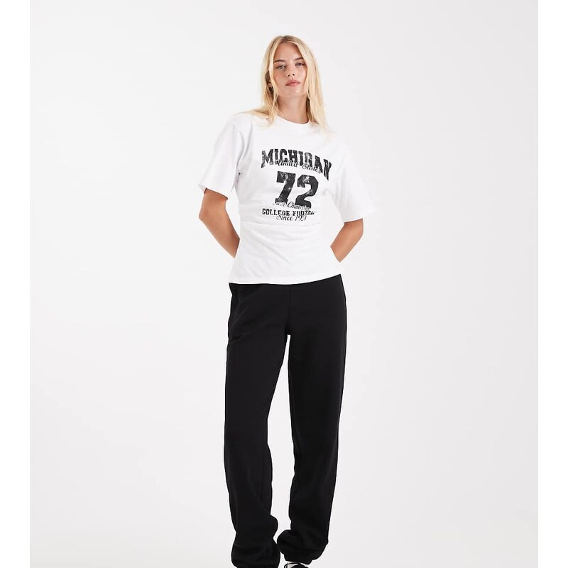 ASOS Tall ASOS DESIGN Tall ultimate cuffed brushback jogger in black 115512191