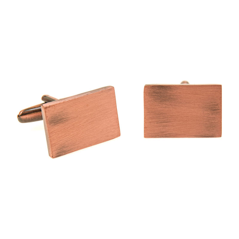 Avantgard zlaté žíhané manžetové knoflíčky (rose gold)