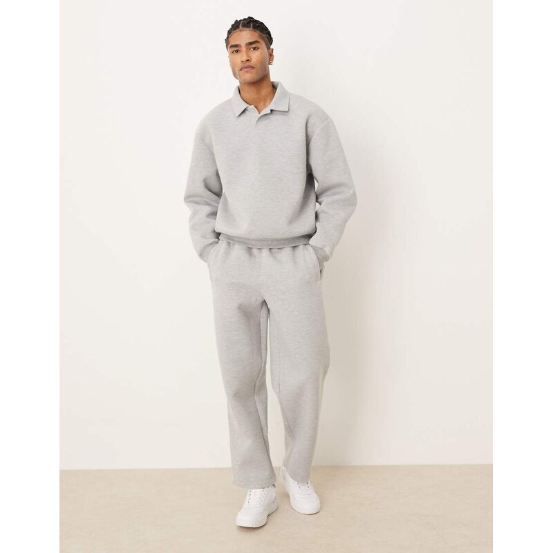 ASOS DESIGN heavyweight oversized jogger in scuba-style fabric