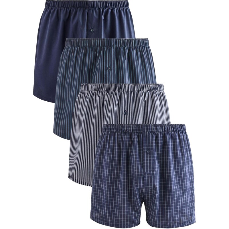 Next Boxerky marine modrá / námořnická modř / světle šedá / bílá