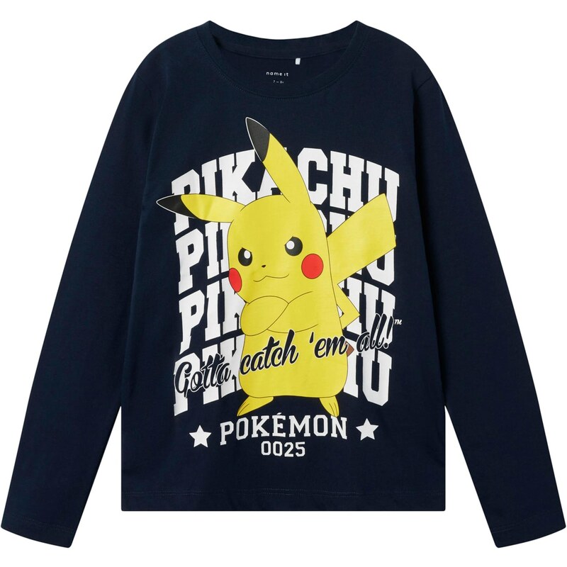 NAME IT Tričko NKMAst Pokemon tmavě modrá / žlutá / červená /