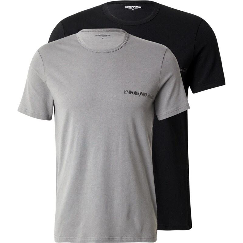 Emporio Armani Tričko šedá / černá