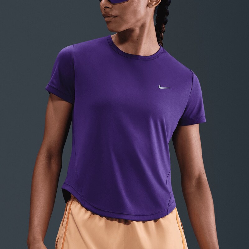 Nike Tempo Womens Dri-FIT Short-Sleeve Running Top COURT PURPLE