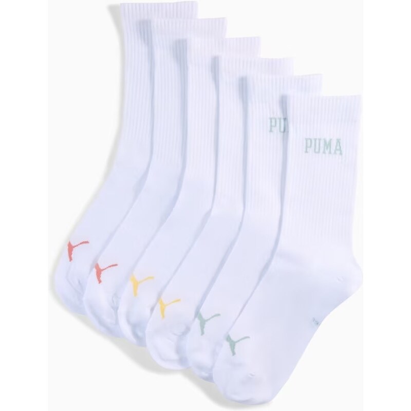 Puma unisex logo crew 3p grey/white/black 107925347