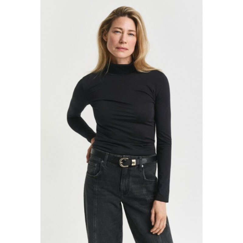 ROLÁK GANT LIGHT COTTON LS TURTLENECK BLACK