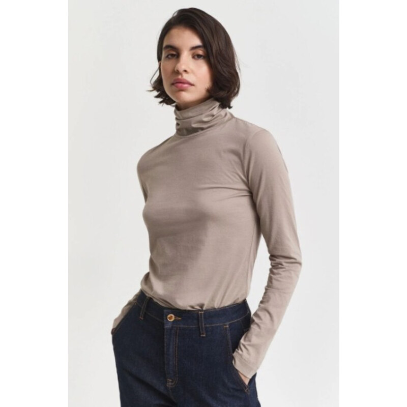 ROLÁK GANT LIGHT COTTON LS TURTLENECK TAUPE BEIGE