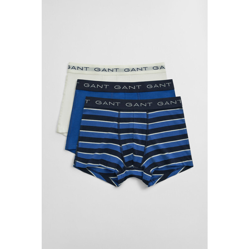 SPODNÍ PRÁDLO GANT MULTISTRIPED TRUNK 3-PACK RICH BLUE