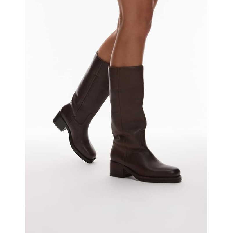 Bronx Ky-ley riding knee boot in coffee bean-Brown