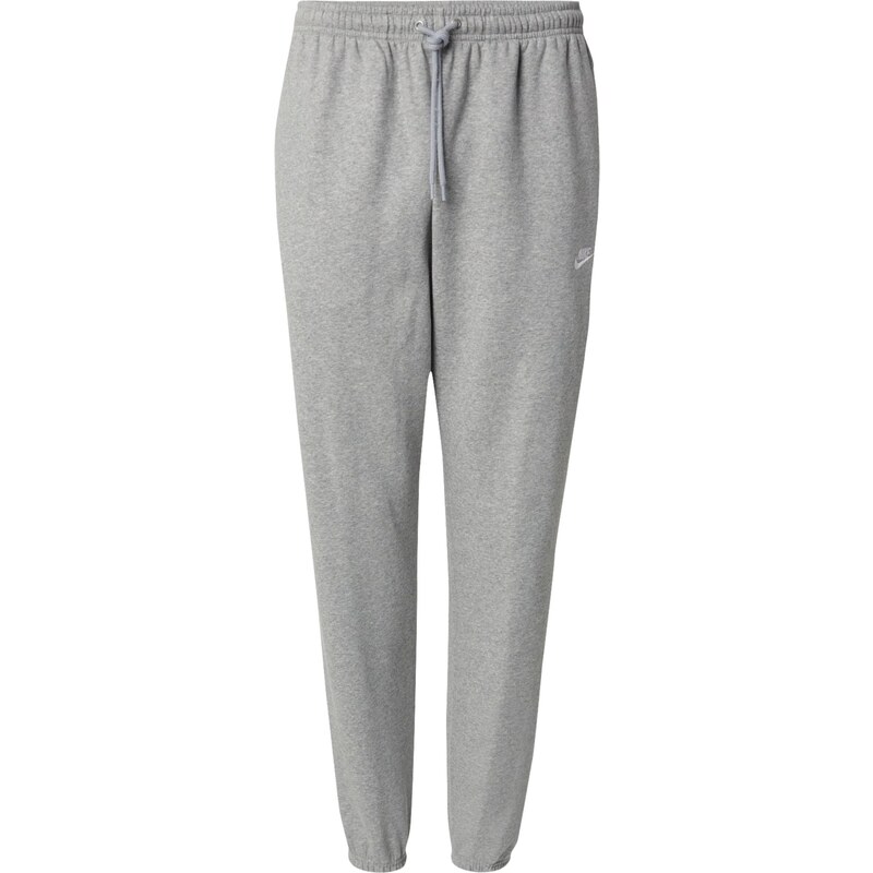 Nike Sportswear Kalhoty CLUB šedá / bílá