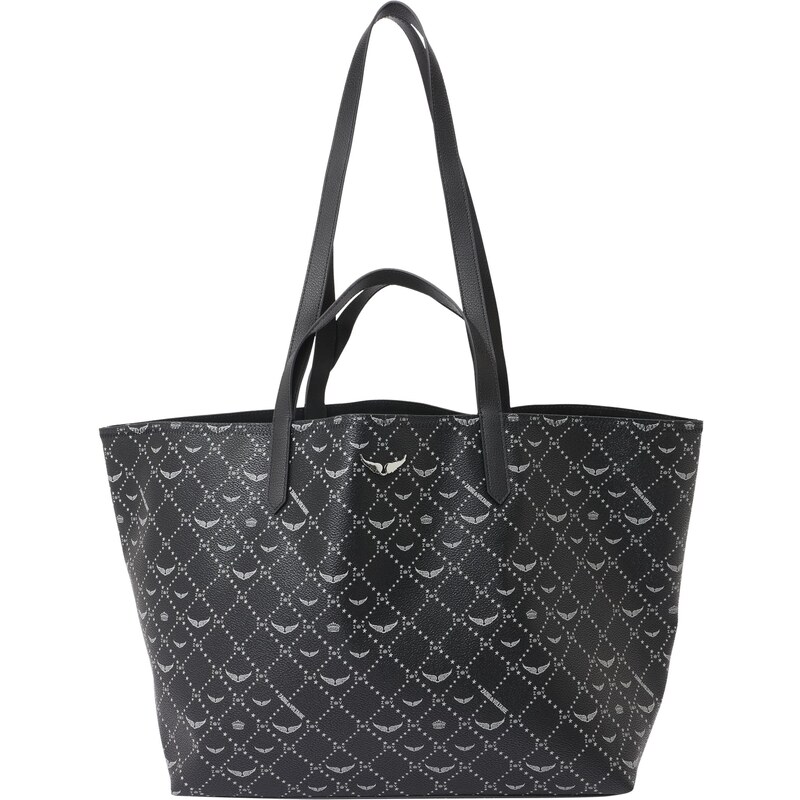 Zadig & Voltaire Nákupní taška černá / bílá