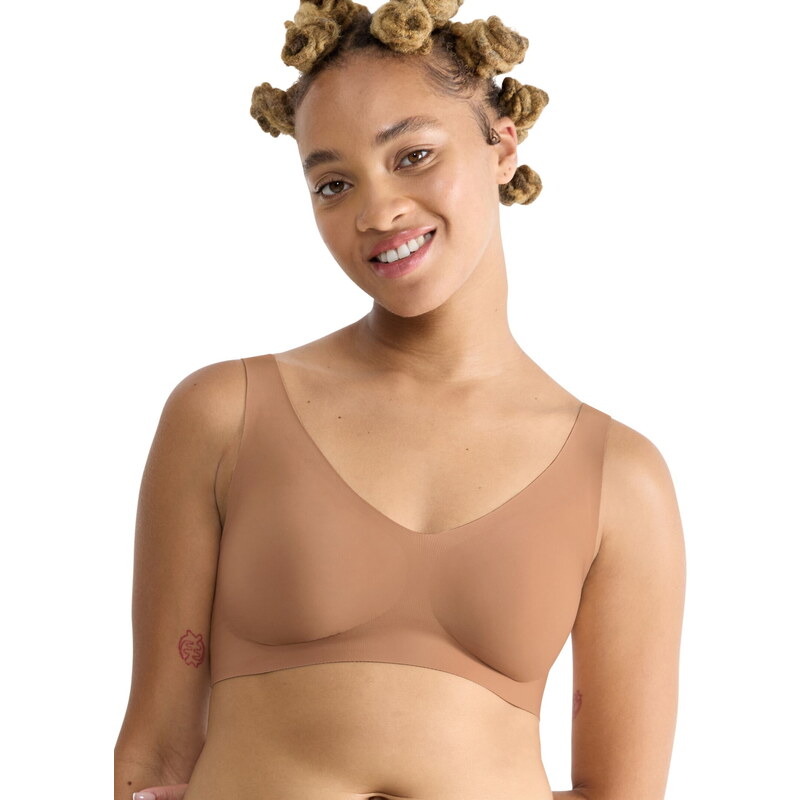 Podprsenka SLOGGI ZERO FEEL 2.0 BRALETTE NOSTALGIC BROWN 107938332