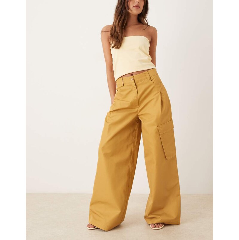 ASOS DESIGN oversized balloon trousers with utility pocket