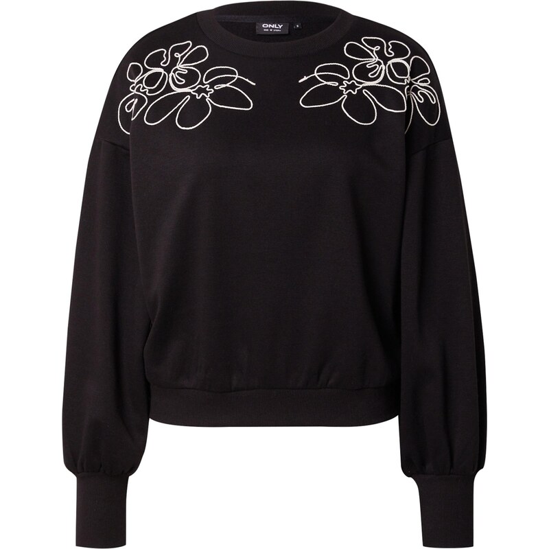 ONLY Mikina ONLBROOKE černá / bílá 109394641
