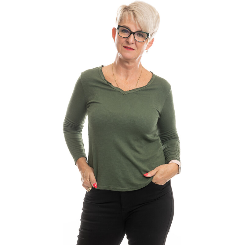 NEW COLLECTION Dámské tričko VELA Barva: Khaki, Velikost: UNI: M-XL 107945604