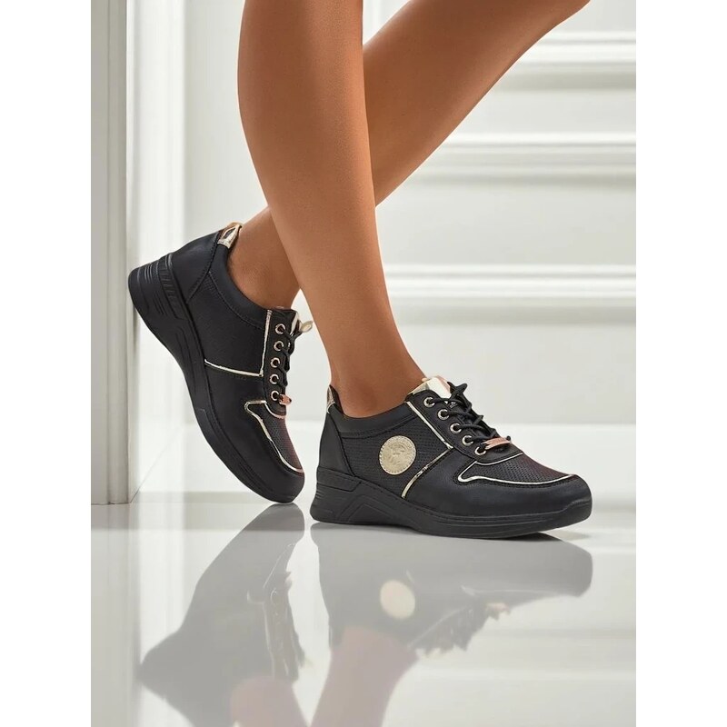 Resti Womens Sneakers on a Low Wedge Carese