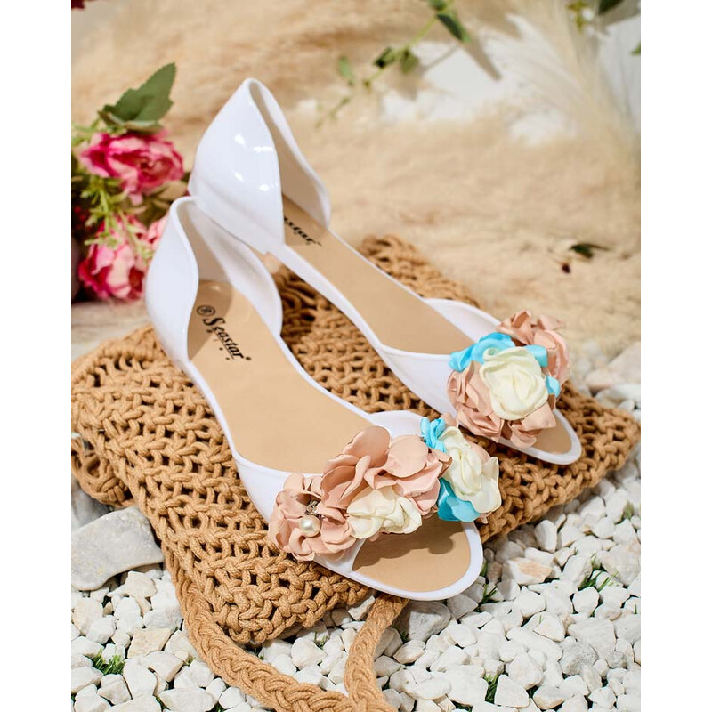 Resti Rubber ballerinas with flower Koddies