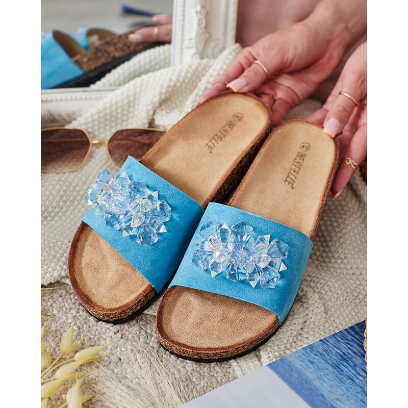 Resti Royalfashion Womens Villo rhinestone flip-flops