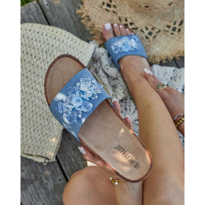Resti Royalfashion Womens Villo rhinestone flip-flops