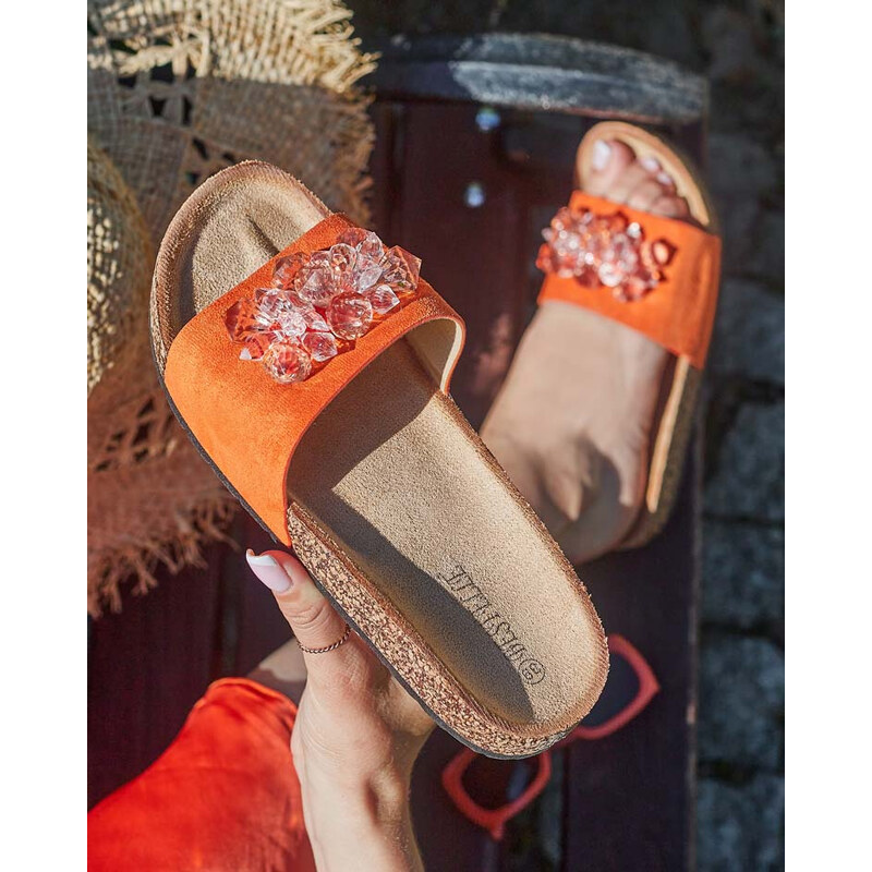 Resti Royalfashion Womens Villo rhinestone flip-flops