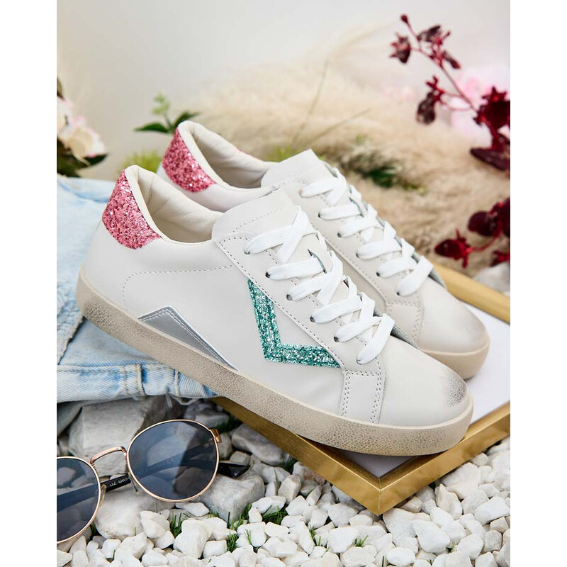 Resti Womens sporty sneakers with embellishments Ginn