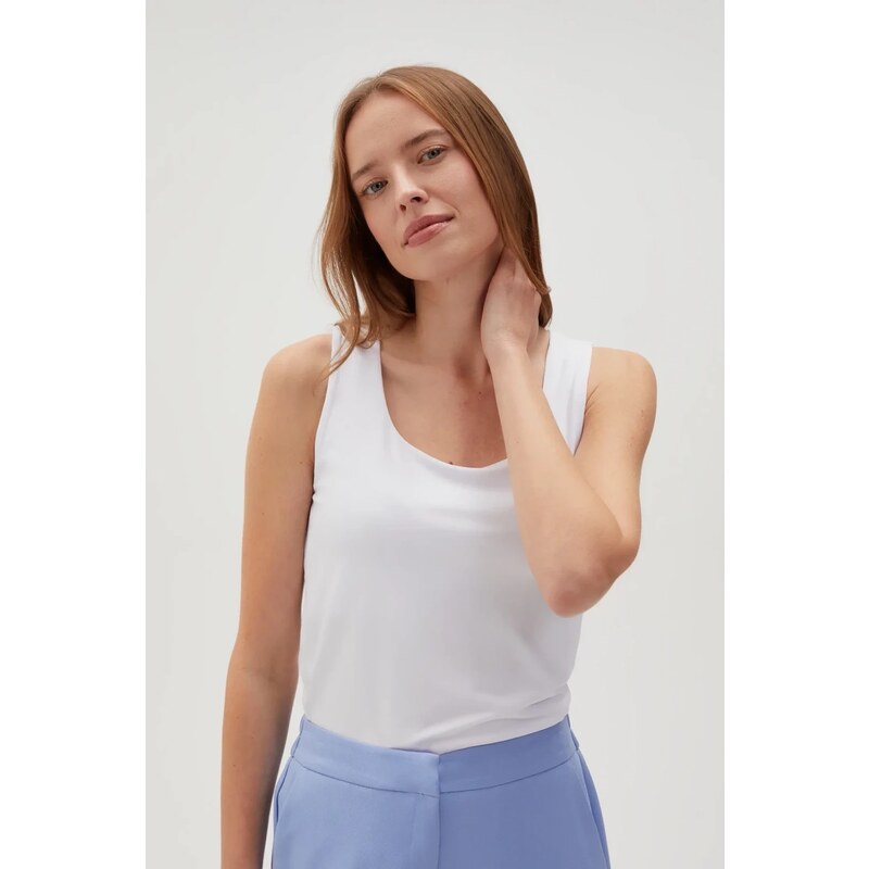 Marisse Womens T-Shirt L-Ts-4606 White