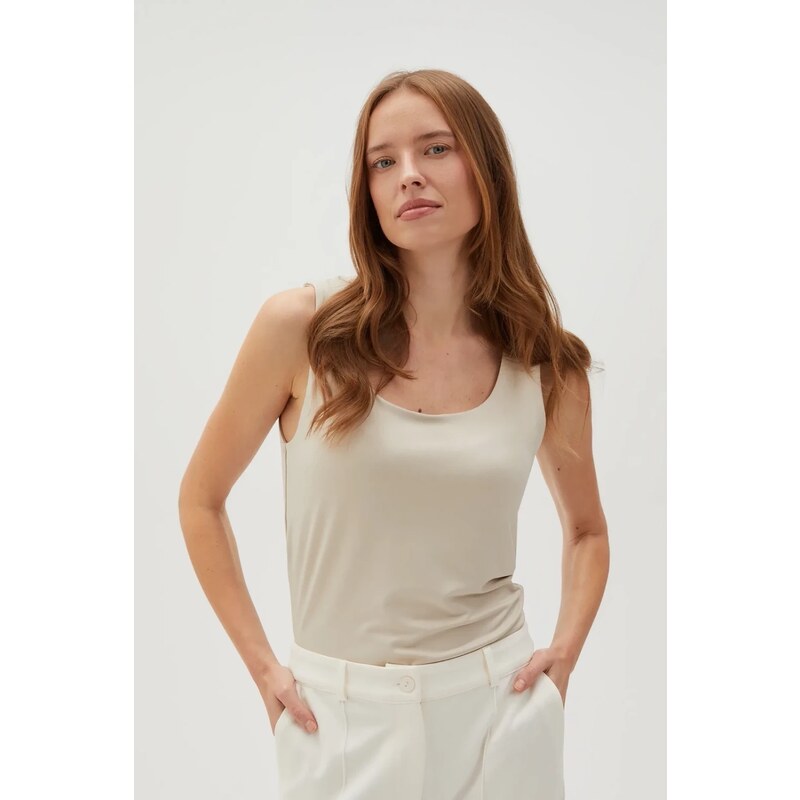 Marisse Womens T-Shirt L-Ts-4606 L.Beige