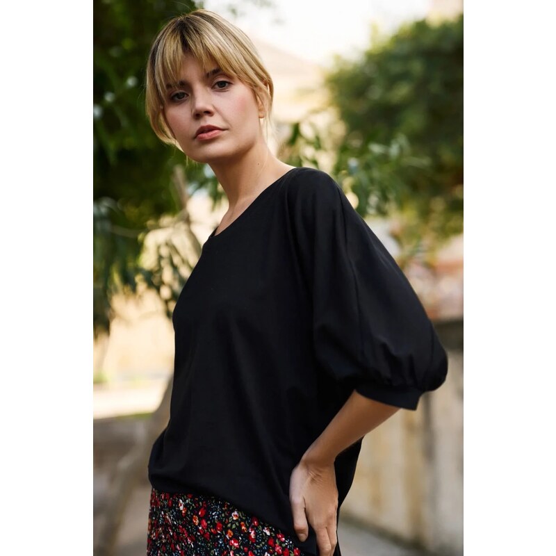 Marisse Womens T-Shirt L-Ts-4658 Black